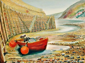 Clovelly Harbour by Heatherbell Barlow