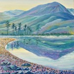 original oil painting by Heatherbell Barlow | Lake Buttermere |Lake District |reflections/mountains