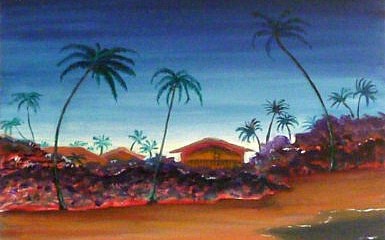 original oil on canvas | African Nights