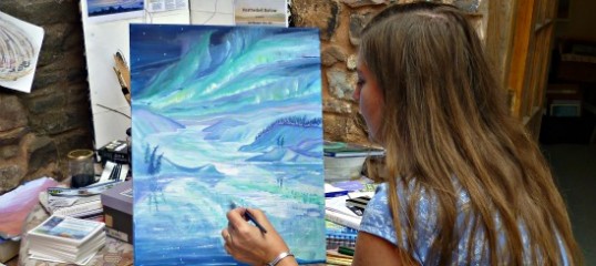 Devon Artist | Heatherbell's northern lights