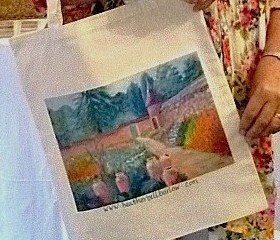 Linen Bags for sale Heatherbell Barlow |Paintings on bags